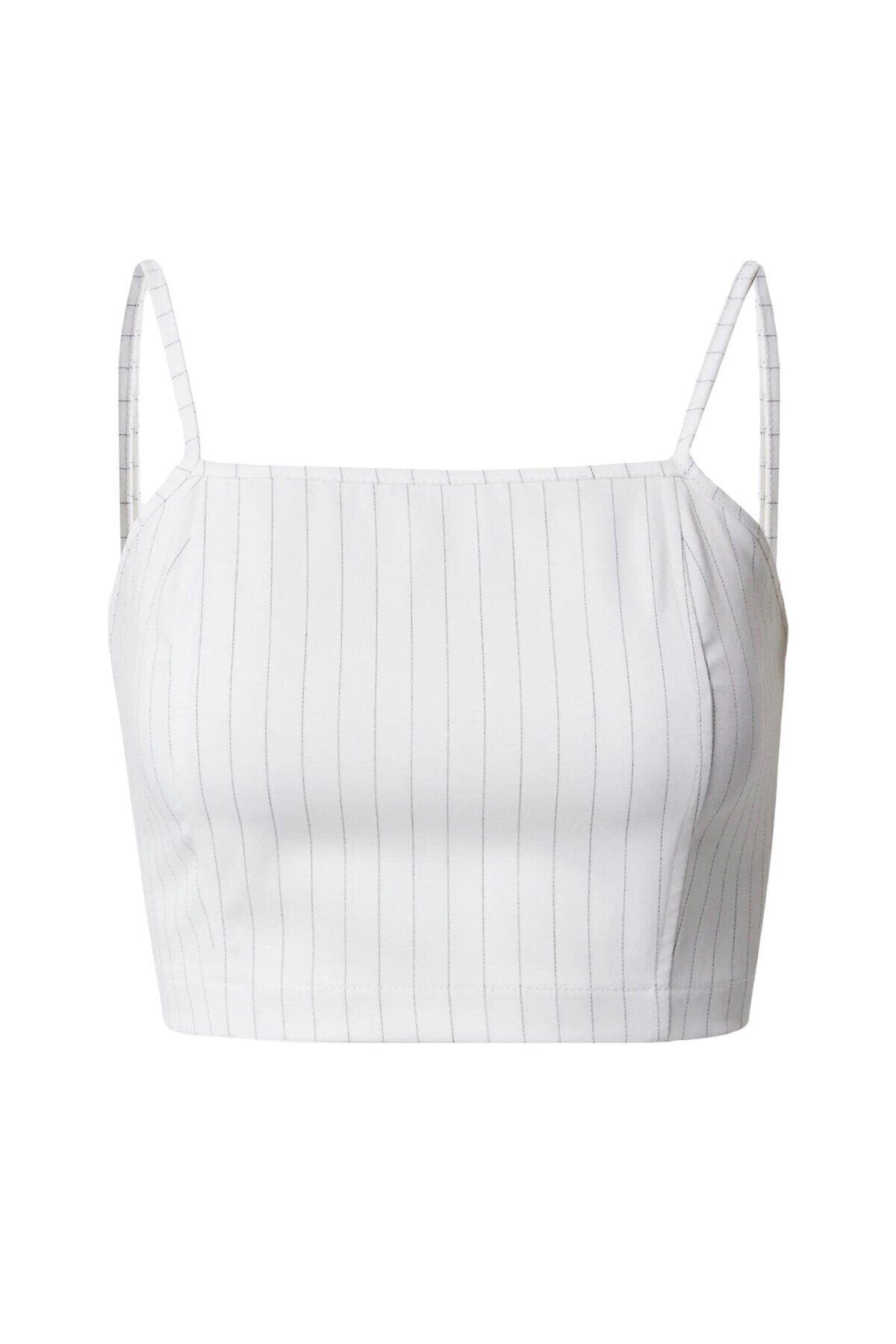 Kadın Sırtı Açık Çizgili Spor Şık Croptop Büstiyer Bluz