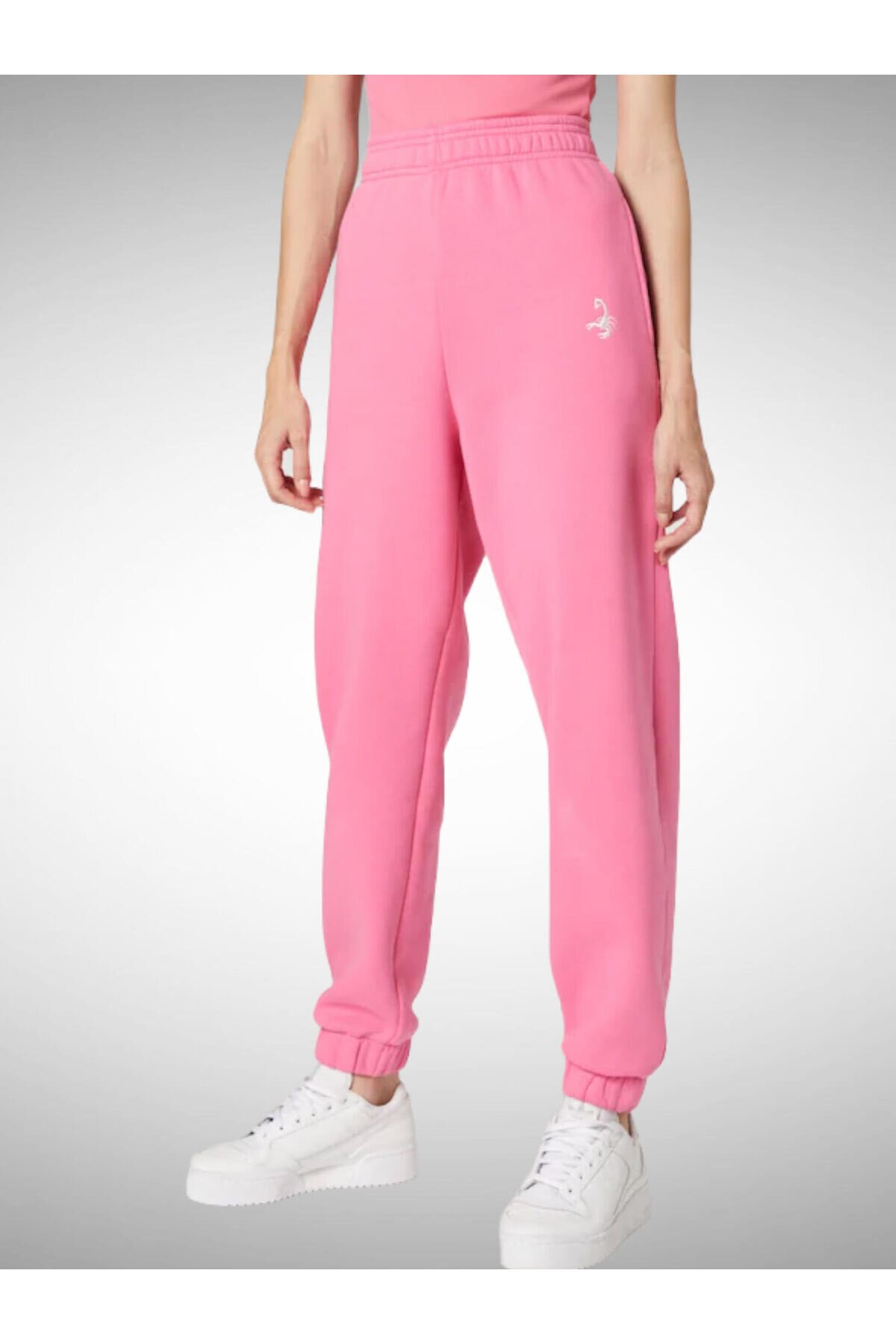 Kadın Süper Yüksek Bel Paçası Lastikli Spor Şık Eşofman Altı