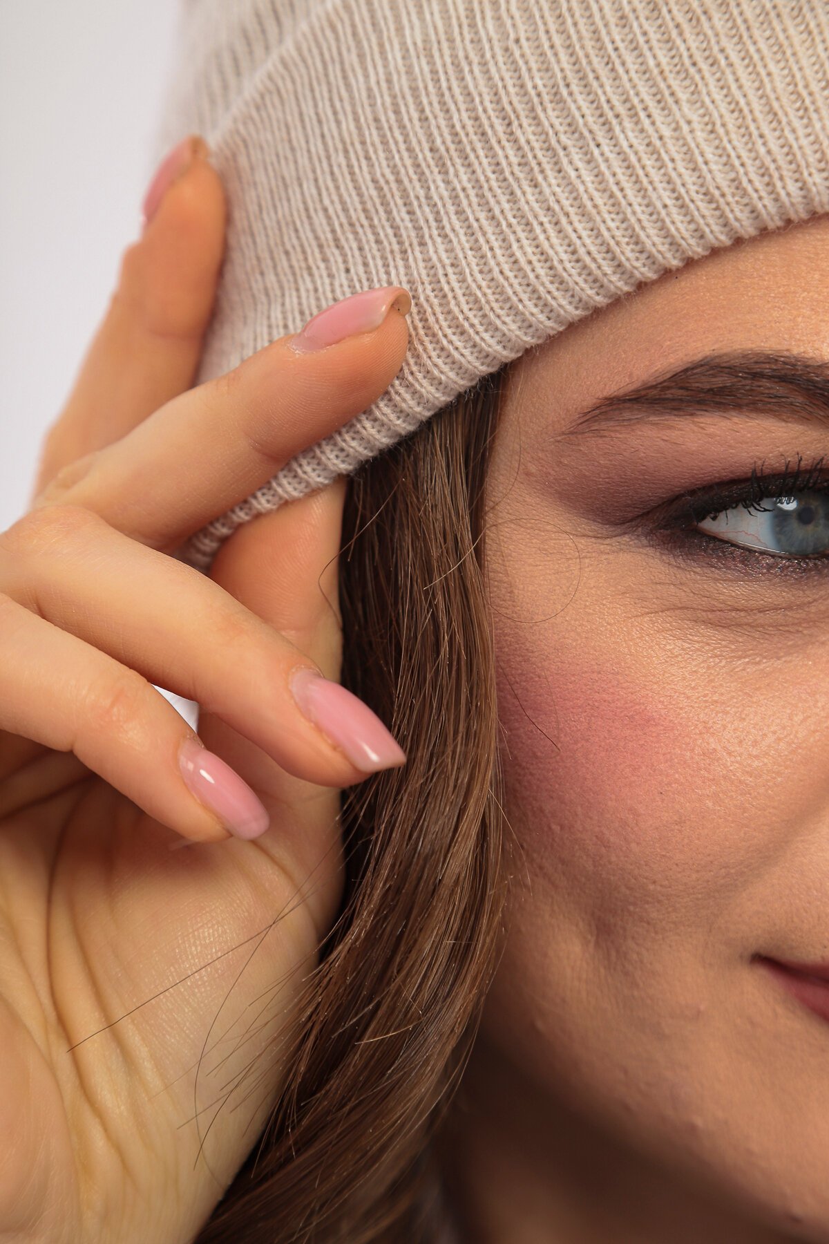 Unisex Ayılı Spor Şık Tasarım Hediyelik Bebe Mavisi Bere