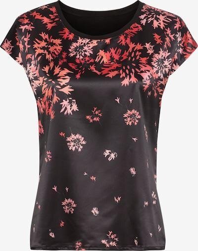 Kadın Bisiklet Yaka Saten Viskon Kısa Kol Spor Şık Desenli Bluz