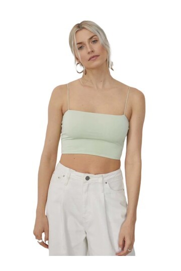Kadın Askılı Şık Croptop Bluz