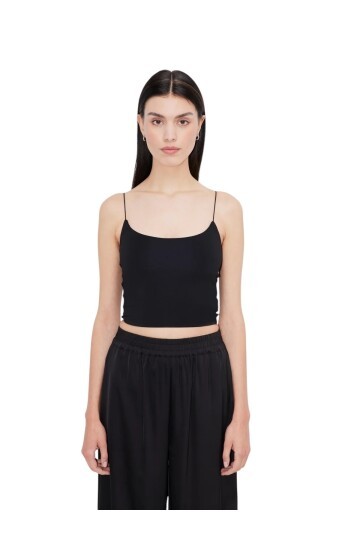 Kadın Askılı Spor Şık U Yaka Crop Top Curve Büstiyer Bluz