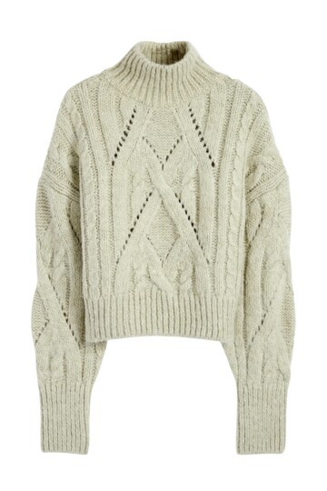 Kadın Su Yeşili Crop Boy Yarım Balıkcı Yumuşacık Triko Kazak