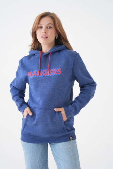 Unisex Kanguru Cepli Kapüşonlu Yazılı Rahat Spor Şık Kışlık Uzun Kol Sweatshirt