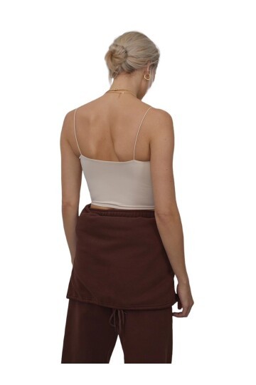 Kadın Askılı Şık Croptop Bluz