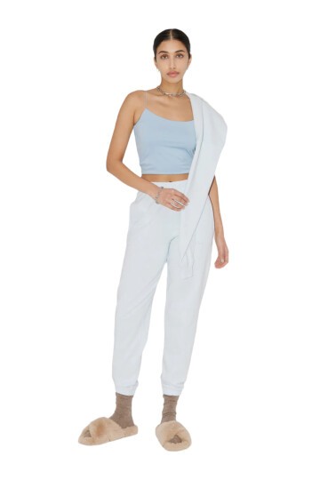 Kadın Askılı Spor Şık U Yaka Crop Top Curve Büstiyer Bluz