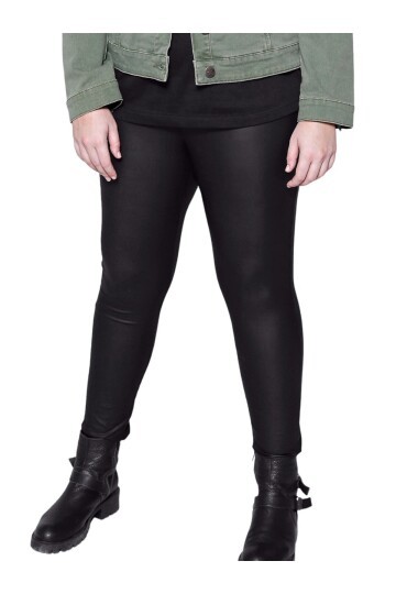 Kadın Beli Lastikli Mat Büyük Beden Curve Yüksek Bel Spor Şık Tayt