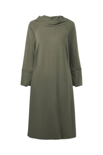 Kadın Degaje Yaka Truvakar Kol Düz Kesim Spor Şık Viskon Elbise