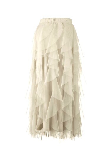 Kadın Katlı Tasarım Yüksek Bel Beli Lastikli Spor Şık Curve Büyük Beden Tül Etek