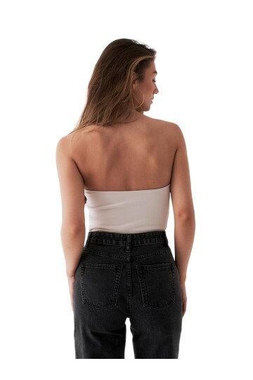 Kadın Straplez Korse Etkili Spor Şık Croptop Büstiyer