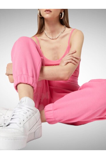 Kadın Süper Yüksek Bel Paçası Lastikli Spor Şık Eşofman Altı