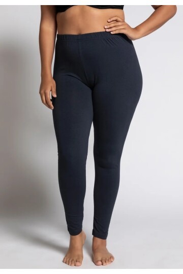 Kadın Beli Lastikli Pamuk Penye Büyük Beden Curve Yüksek Bel Spor Günlük Tayt