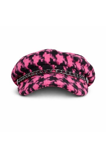 Kadın Desenli Zincir Detaylı Spor Şık Oduncu Unisex Standart Şapka